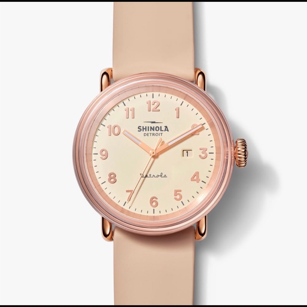 Shinola Women's Watch in Rose Gold and Cream